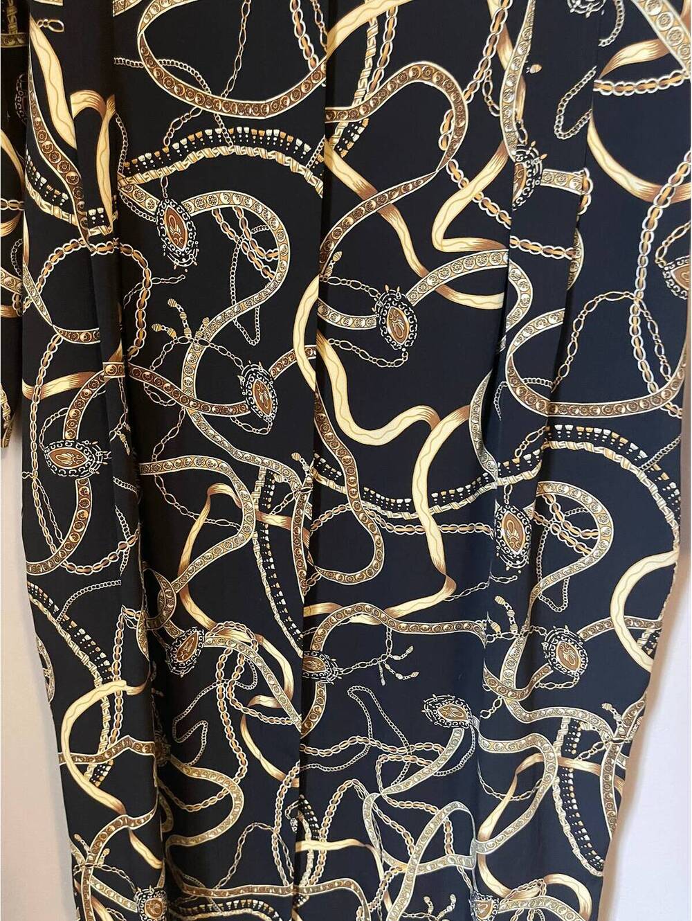 Vintage 90s NAUTICAL Dress Ms. Chaus extra large nautical office - Picture 3 of 4
